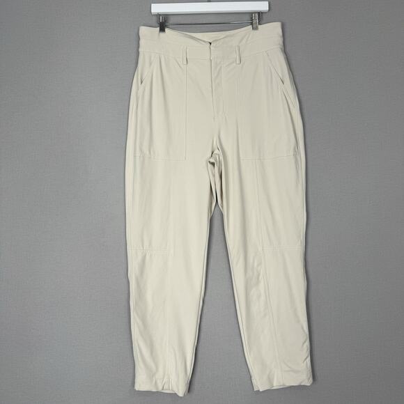 Banana Republic Womens Pants 14 Transition Cream White Refined Utility Old Money - Picture 1 of 14